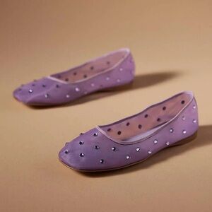 Jeffrey Campbell NIB Lavender Rhinstone Women's Ballet Flats